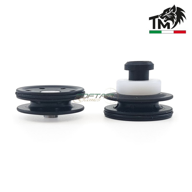 Testa pistone NERA in DELRIN e cuscinetti in DELRIN TopMax (tpnmm-d)