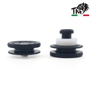 DELRIN BLACK piston head with DELRIN BEARING TopMax (tpnmm-d)