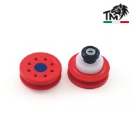 Testa pistone REDPOWER con fori radiali e cuscinetto in DELRIN TopMax (tprpwmm-d)