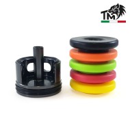 Testa cilindro in ERGAL con 5 PAD di battuta B.A TopMax (tcmmv2rp5-nv)