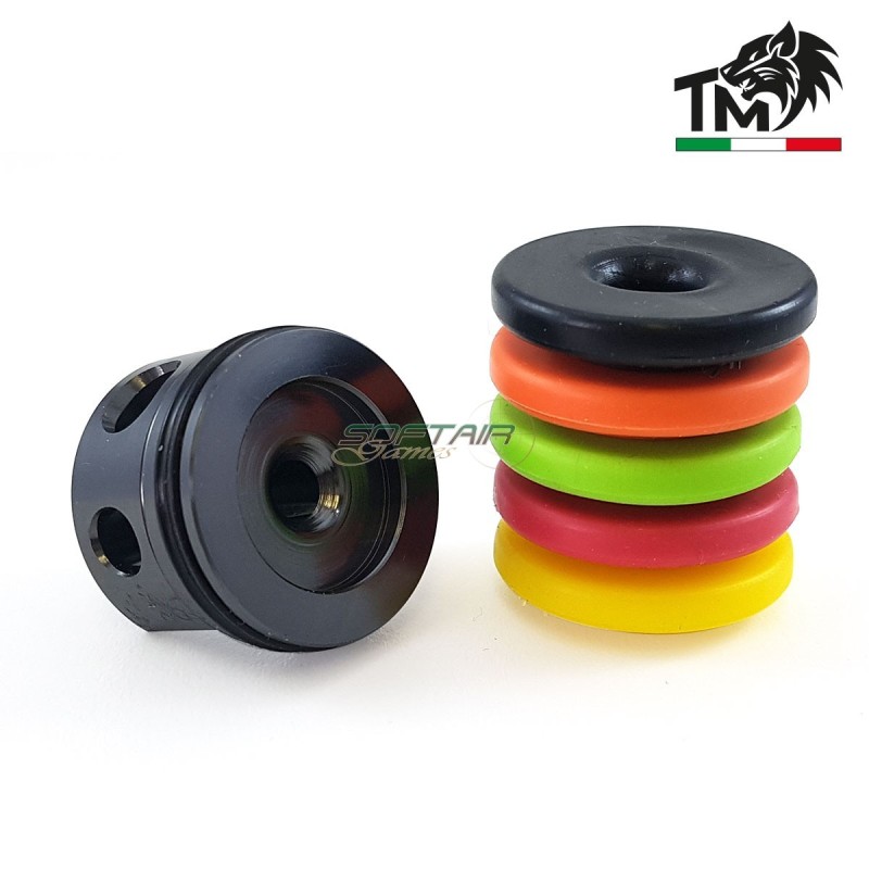 Testa cilindro in ERGAL con 5 PAD di battuta B.A TopMax (tcmmv2rp5-nv)