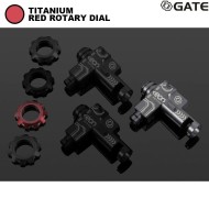 EON Hop-Up Chamber Titanium + RED rotary dial for aeg M4 Gate (gate-eon-hop-tr)