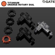 Gruppo Hop-Up EON Titanium + ORANGE rotary dial per aeg M4 Gate (gate-eon-hop-to)