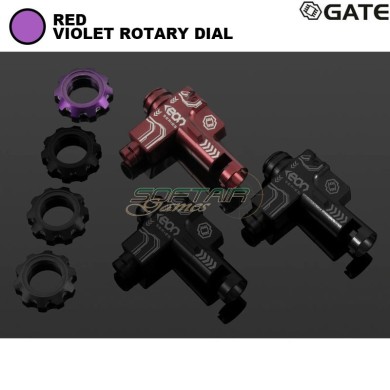 EON Hop-Up Chamber Red + VIOLET rotary dial for aeg M4 Gate (gate-eon-hop-rv)