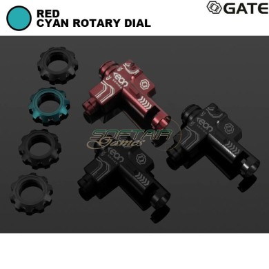 EON Hop-Up Chamber Red + CYAN rotary dial for aeg M4 Gate (gate-eon-hop-rc)