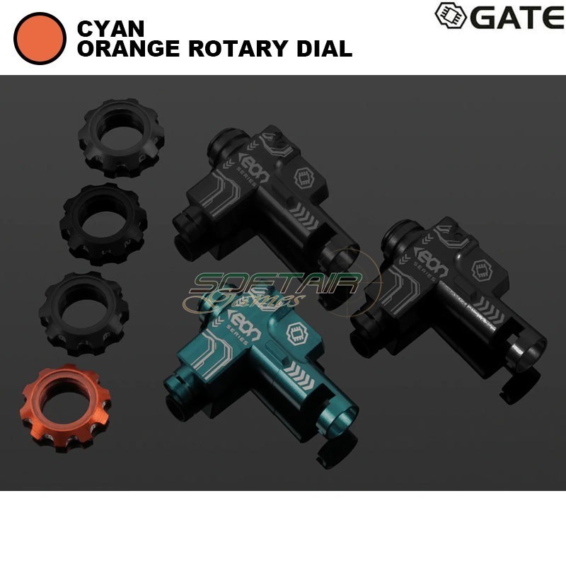 EON Hop-Up Chamber Cyan + ORANGE rotary dial for aeg M4 Gate (gate-eon-hop-co)