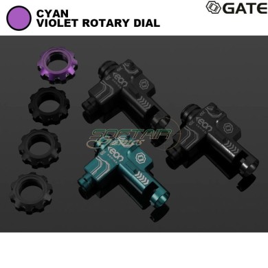 Gruppo Hop-Up EON Cyan + VIOLET rotary dial per aeg M4 Gate (gate-eon-hop-cv)