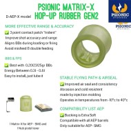 Rubber Hop-UP Matrix-X Gen2 AEP and SMG Psionic (D-AEP-X)