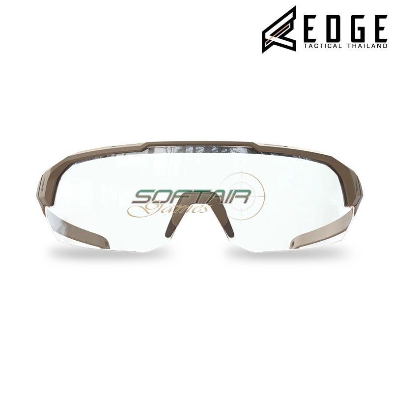 Occhiali da tiro Arc Light TAN lente CLEAR Edge Tactical (edge-etal2-ts)