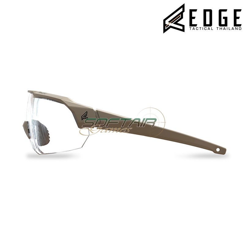 Arc Light Shooting Glasses TAN lens CLEAR Edge Tactical (edge-etal2-ts)