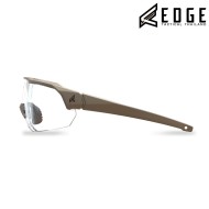Arc Light Shooting Glasses TAN lens CLEAR Edge Tactical (edge-etal2-ts)