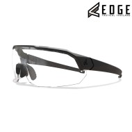Arc Light Shooting Glasses BLACK lens CLEAR Edge Tactical (edge-etal1-ts)