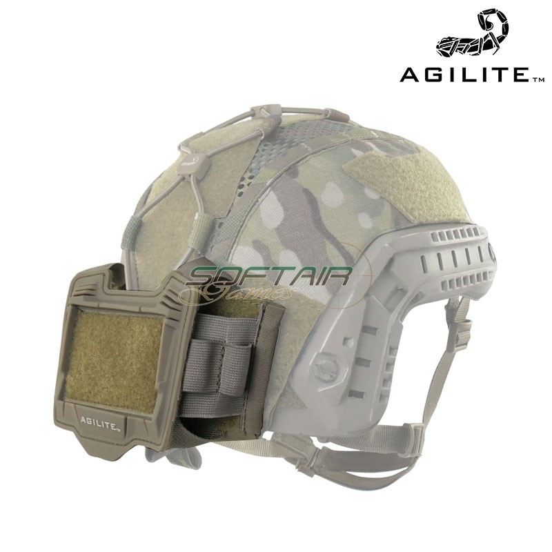 Universal Helmet Cover Rear Pouch Coyote Tan Agilite (8280cyt1sz)