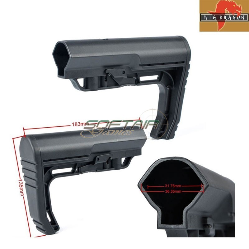 Mft Type M4 Black Stock Big Dragon (bd3668bk) Mft Type M4 Black Stock Big Dragon (bd3668bk)