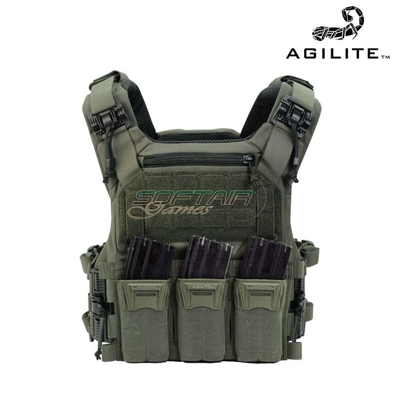 Tasca tripla PINCER PLACARD™ MULTI-CALIBER RANGER GREEN Agilite (8038.1rng1sz)