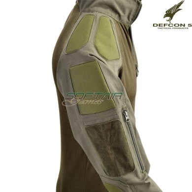 Combat Shirt OD GREEN Rip-Stop with protections Defcon 5 (d5-3433-od)