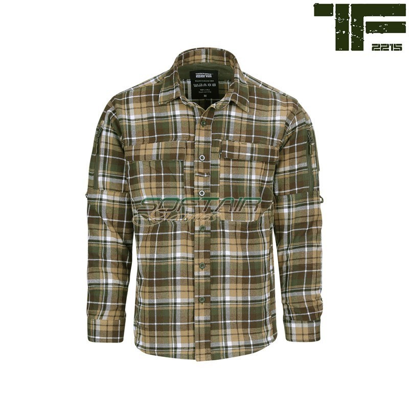 Camicia Contractor Shirt Brown/Green Task Force 2215 (tf-135505-bwgr) Camicia Contractor Shirt Brown/Green Task Force 2215 (tf-135505-bwgr)