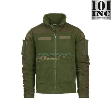 Giacca combat in pile GREEN 101 inc (inc-131365-od)