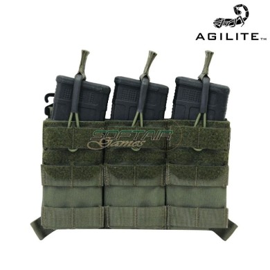 AG3™ PLACARD Triple Mag Pouch RANGER GREEN Agilite (8048rng1sz)