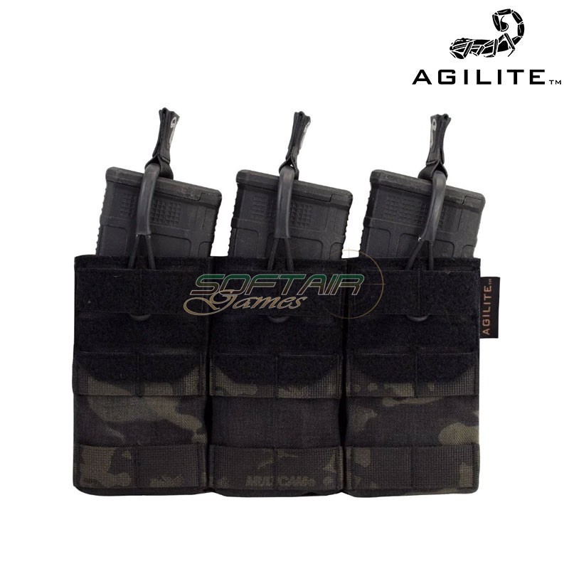 AG3™ 5.56 Triple Mag Pouch MULTICAM BLACK Agilite (8153mtcb1sz)