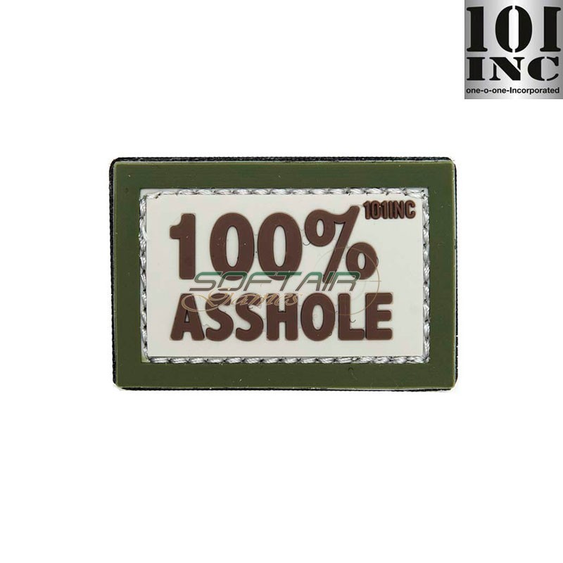 Patch 3D PVC 100% asshole sand/green 101 inc (inc-14077)