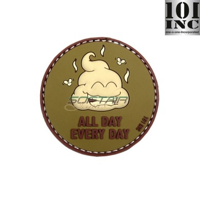 Patch 3D PVC All Day Every Day green/brown 101 inc (inc-17074)