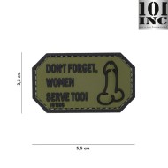 Patch 3D PVC Don't forget Women green 101 inc (inc-18033)