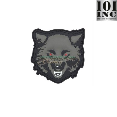 Patch 3D PVC Wolf grey 101 inc (inc-11138)
