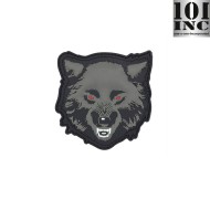 Patch 3D PVC Wolf grey 101 inc (inc-11138)