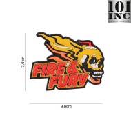 Patch 3D PVC PVC Fire & Fury 101 inc (inc-5105)