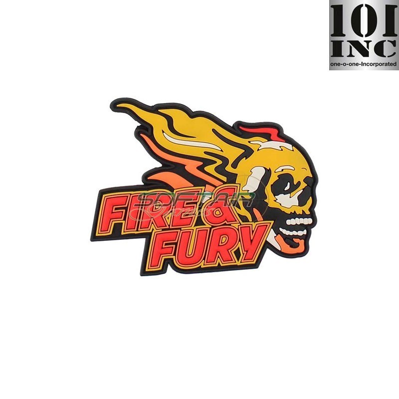 Patch 3D PVC PVC Fire & Fury 101 inc (inc-5105)