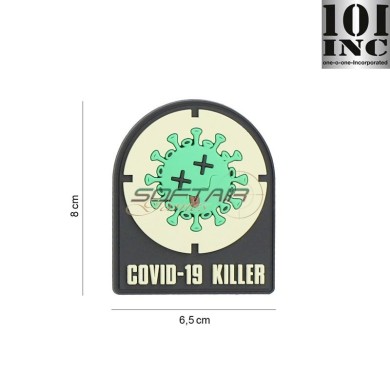 Patch 3D PVC Covid-19 killer 101 inc (inc-8091)