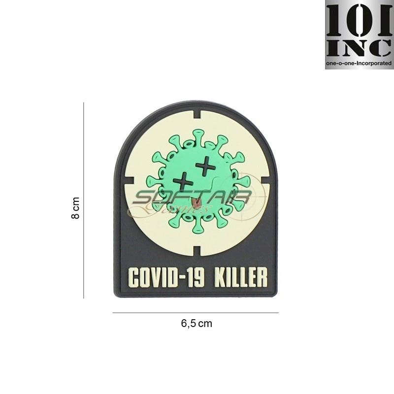 Patch 3D PVC Covid-19 killer 101 inc (inc-8091)