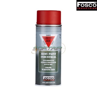Spray Army Paint Warning Red Fosco Industries (fo-469312-wrd)