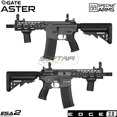 Electric rifle SA-E12 M4 Short keymod carbine Edge 2.0™ GREY Specna Arms® (spe-01-035469)
