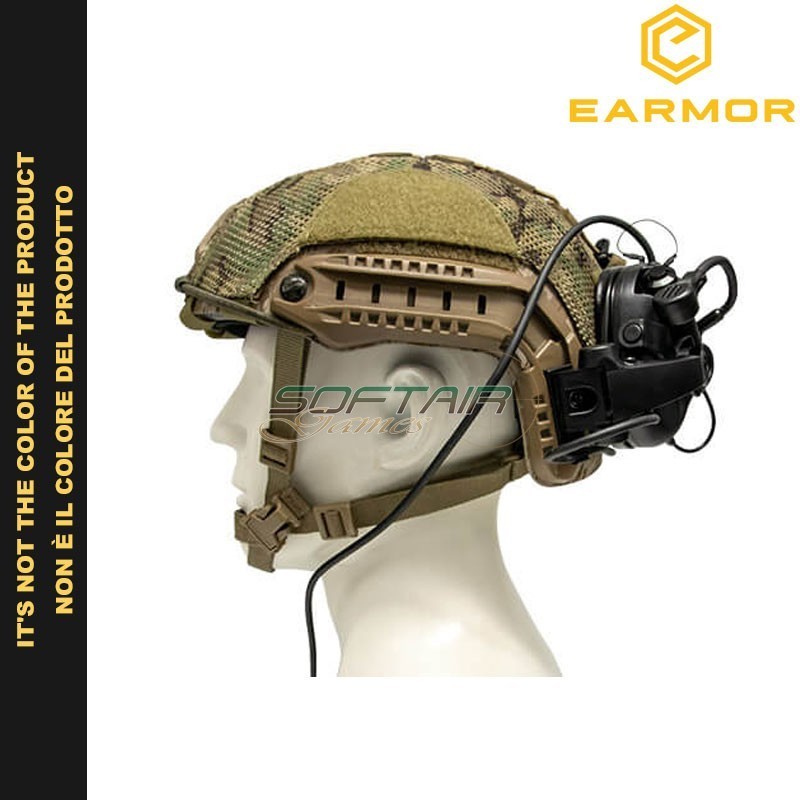 M32X MARK3 MILPRO Communication Headset For ARC Rail Helmet Earmor ...