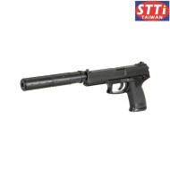 Gas Mk23 pistol BLACK STTI (ggh-0302)
