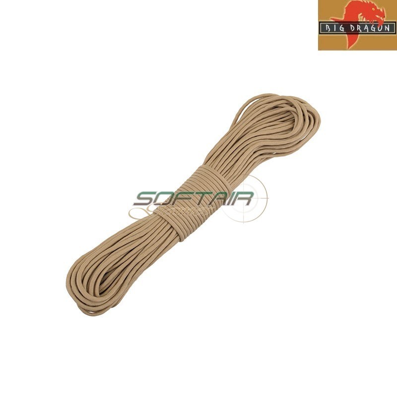 30 meters nylon Paracord Sand Big Dragon (bd7937d)
