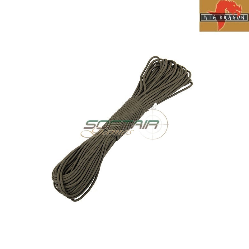 30 meters nylon Paracord Military Green Big Dragon (bd7937g)
