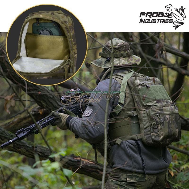 Backpack W/MOLLE Front Panel OLIVE Frog Industries® (fi-m51611032-od)