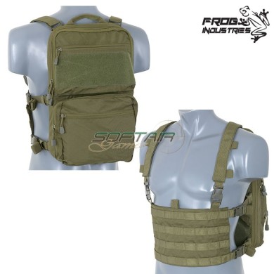 Backpack W/MOLLE Front Panel OLIVE Frog Industries® (fi-m51611032-od)