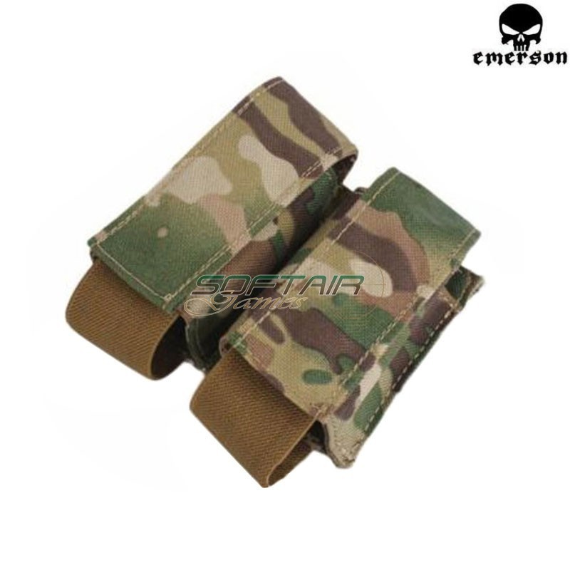 Double pouch Grenade 40mm LBT Style Multicam Emerson (em6366mc)