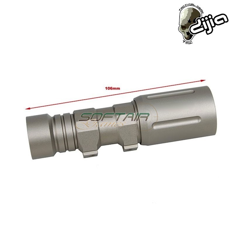 Flashlight PLHv2 Short DARK EARTH Mod Style TMC by DIJIA (tmc-dj2022024-de)