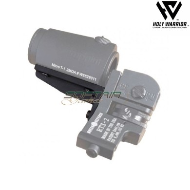 Red dot adapter mount T1/H1 dk. style NERO holy warrior (hwr-150-bk)