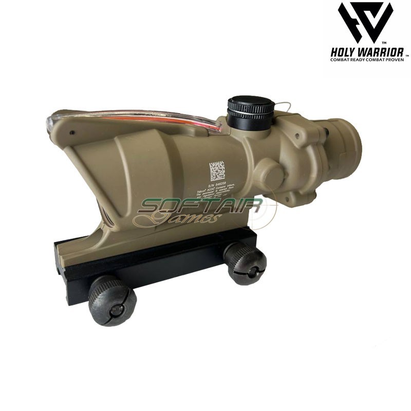 Scope 4X ACOG TA31 TYPE 2 RED fiber mod.2 DARK EARTH holy warrior (hwr-139-de)