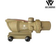 Ottica 4X ACOG TA31 RED fiber mod.2 DARK EARTH holy warrior (hwr-49-de)