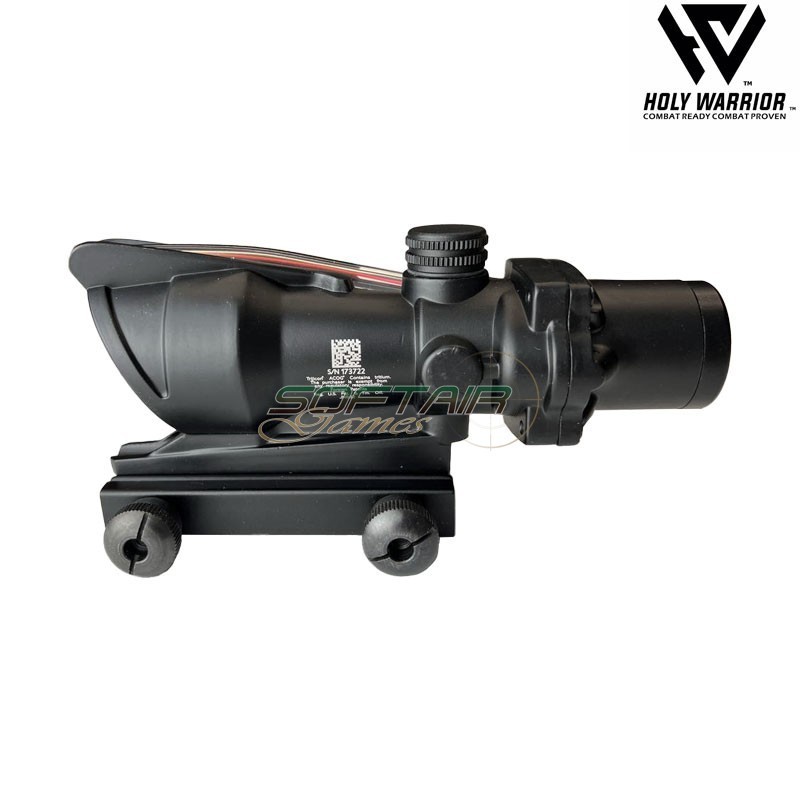 Ottica 4X ACOG TA31 RED fiber mod.2 NERO holy warrior (hwr-49-bk)