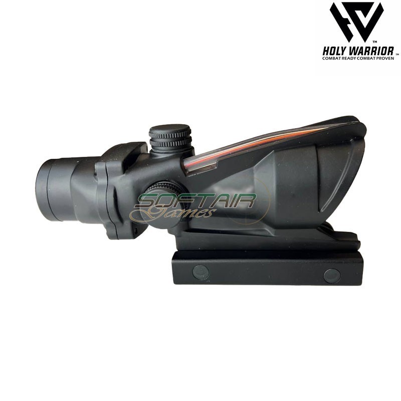Ottica 4X ACOG TA31 RED fiber mod.2 NERO holy warrior (hwr-49-bk)