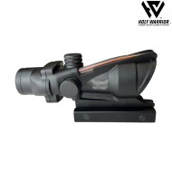 Ottica 4X ACOG TA31 RED fiber mod.2 NERO holy warrior (hwr-49-bk)