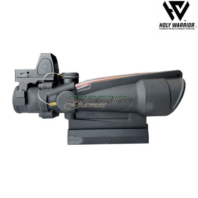 Scope 5X TA11-M ACOG RED fiber BLACK + LAR. mount + RMR holy warrior (hwr-55-bk)
